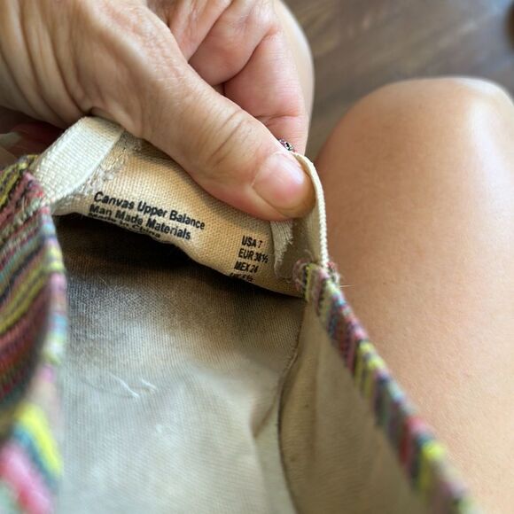 Airwalk multi colored striped flat espadrilles - Picture 5 of 5